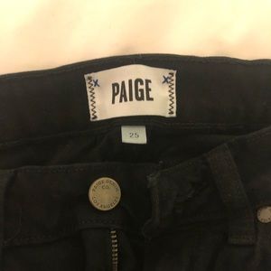 Black skinny Paige jeans